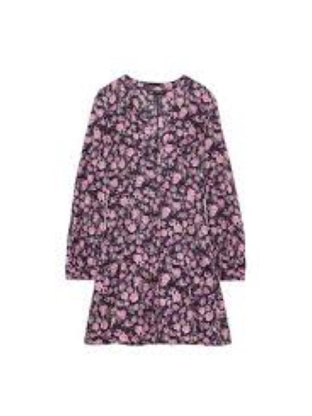 Zara Black and Pink Floral Mini Dress